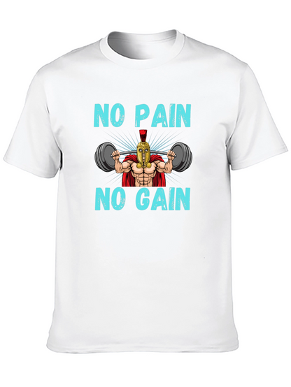 No Pain No Gain Spartan Gym T-Shirt