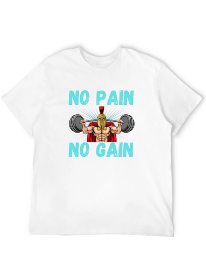 No Pain No Gain Spartan Gym T-Shirt