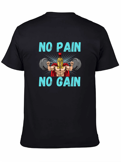 No Pain No Gain Spartan Gym T-Shirt