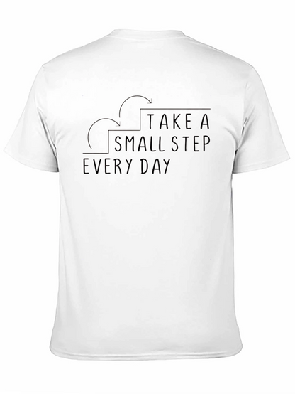 Take A Small Step Every Day Black T-Shirt