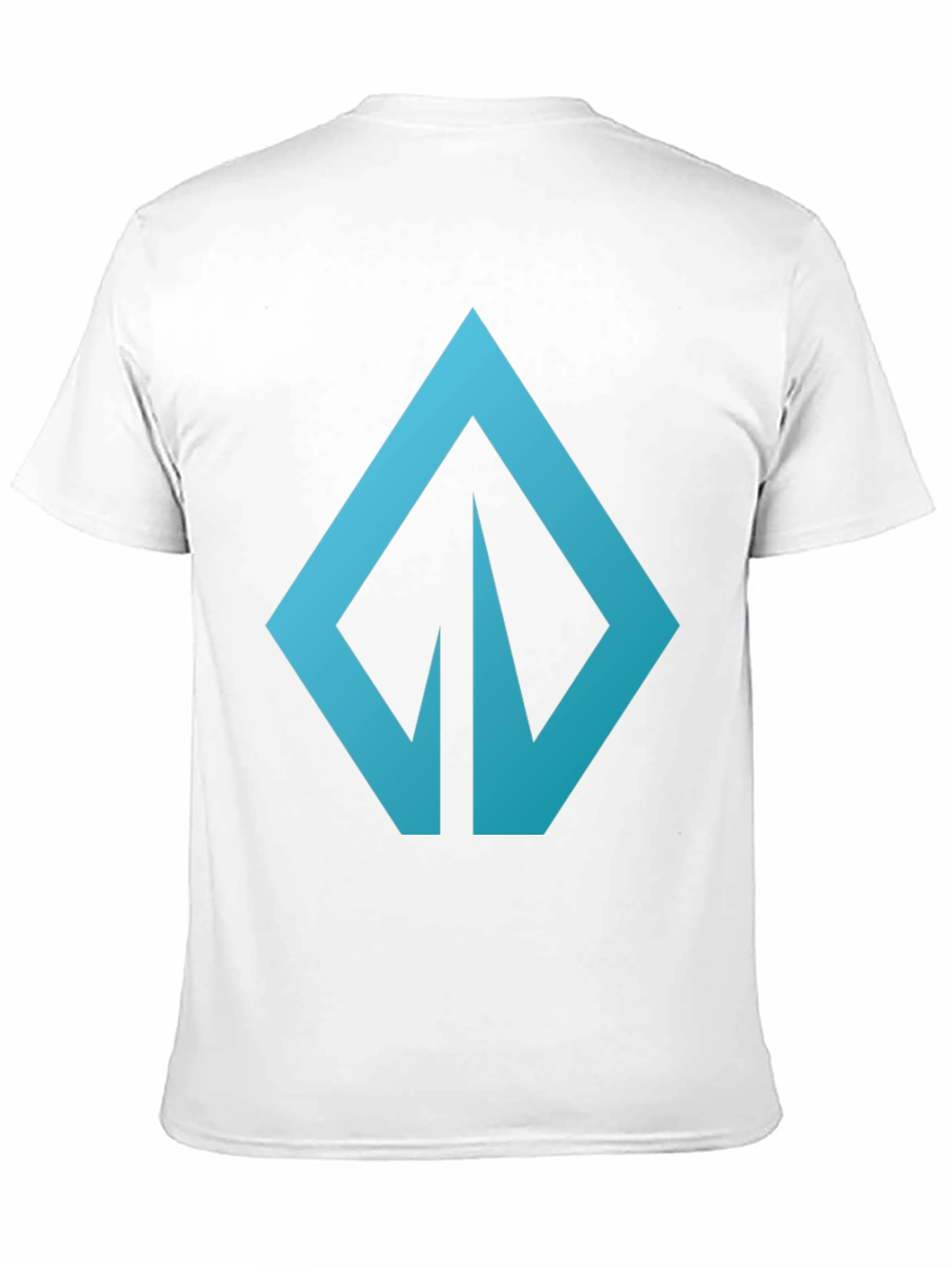 Modern Blue Logo Graphic Tee - Casual Style