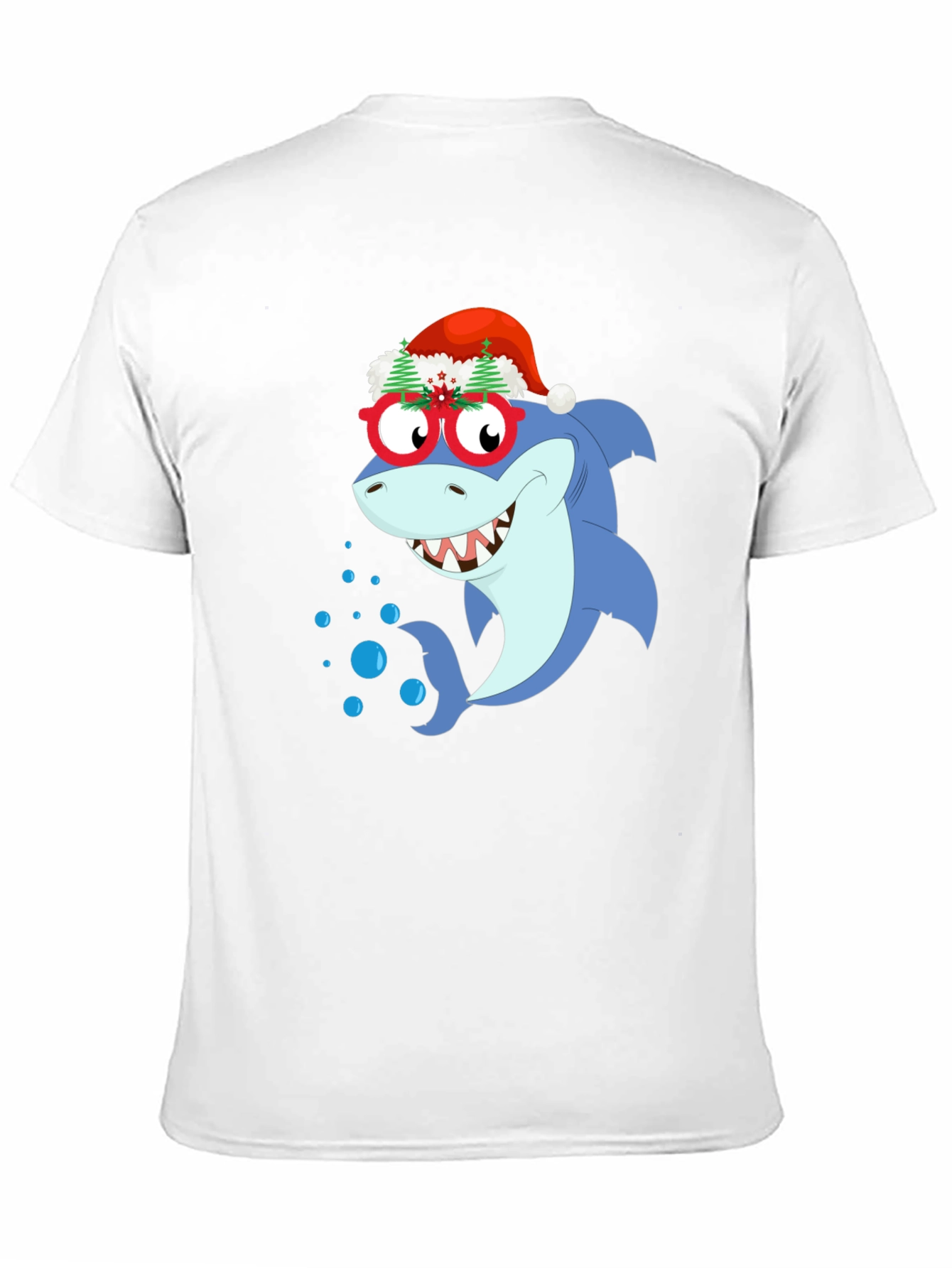 Christmas Shark Graphic T-Shirt