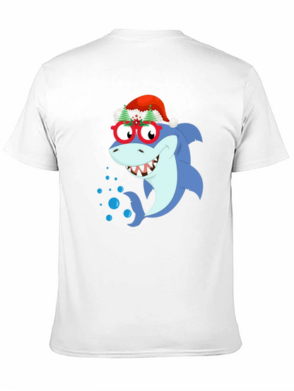 Christmas Shark Graphic T-Shirt