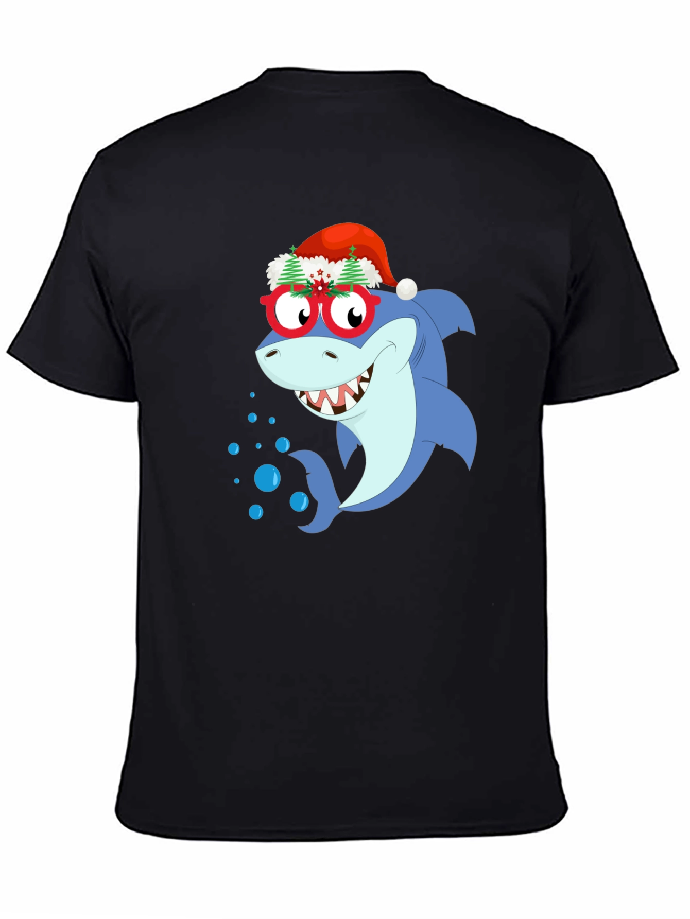Christmas Shark Graphic T-Shirt