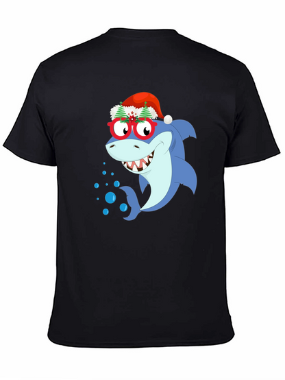 Christmas Shark Graphic T-Shirt