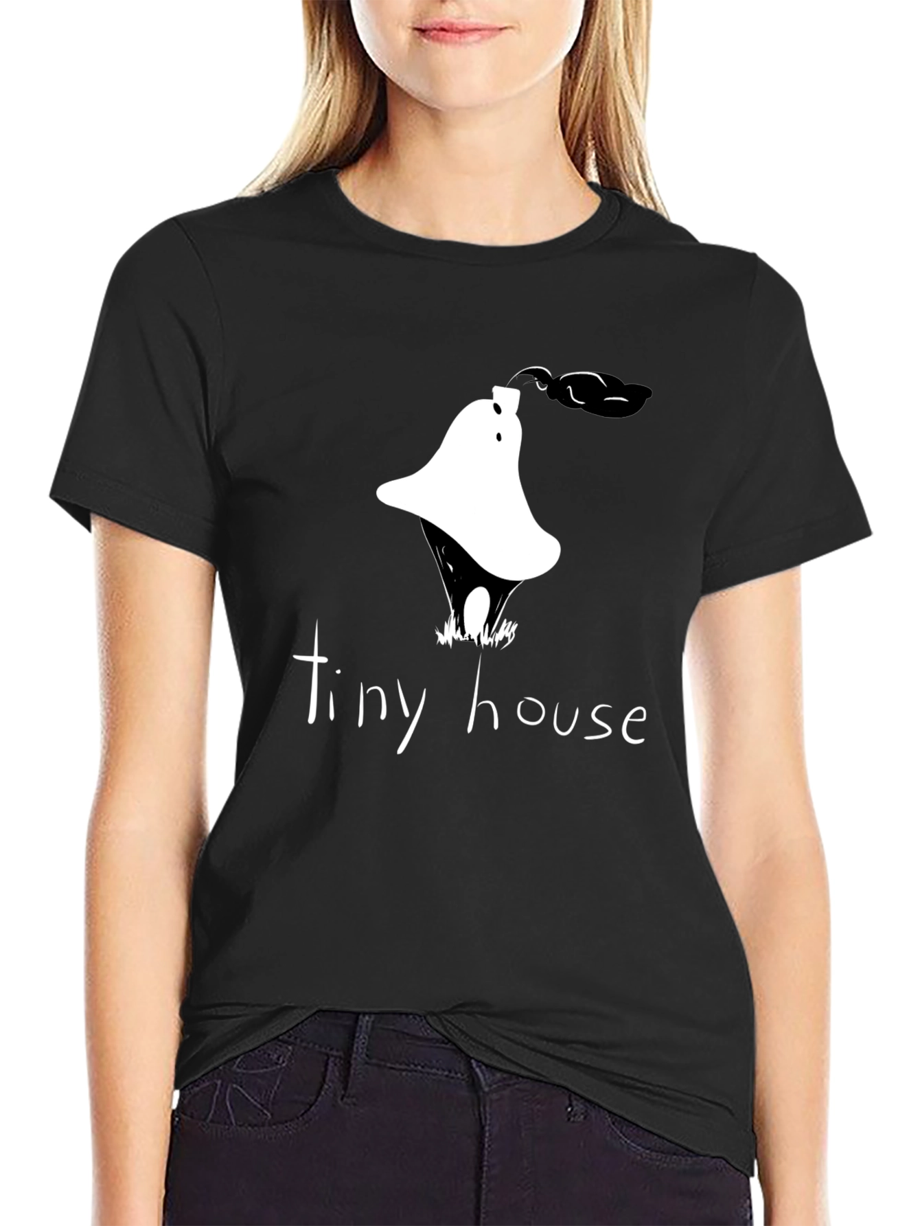 Tiny House Graphic Tee - Unique Design Casual Wear