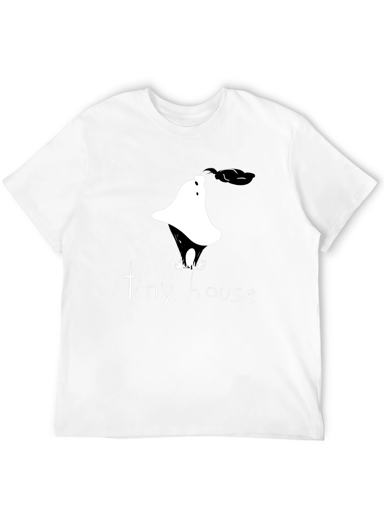 Tiny House Graphic Tee - Unique Design Casual Wear