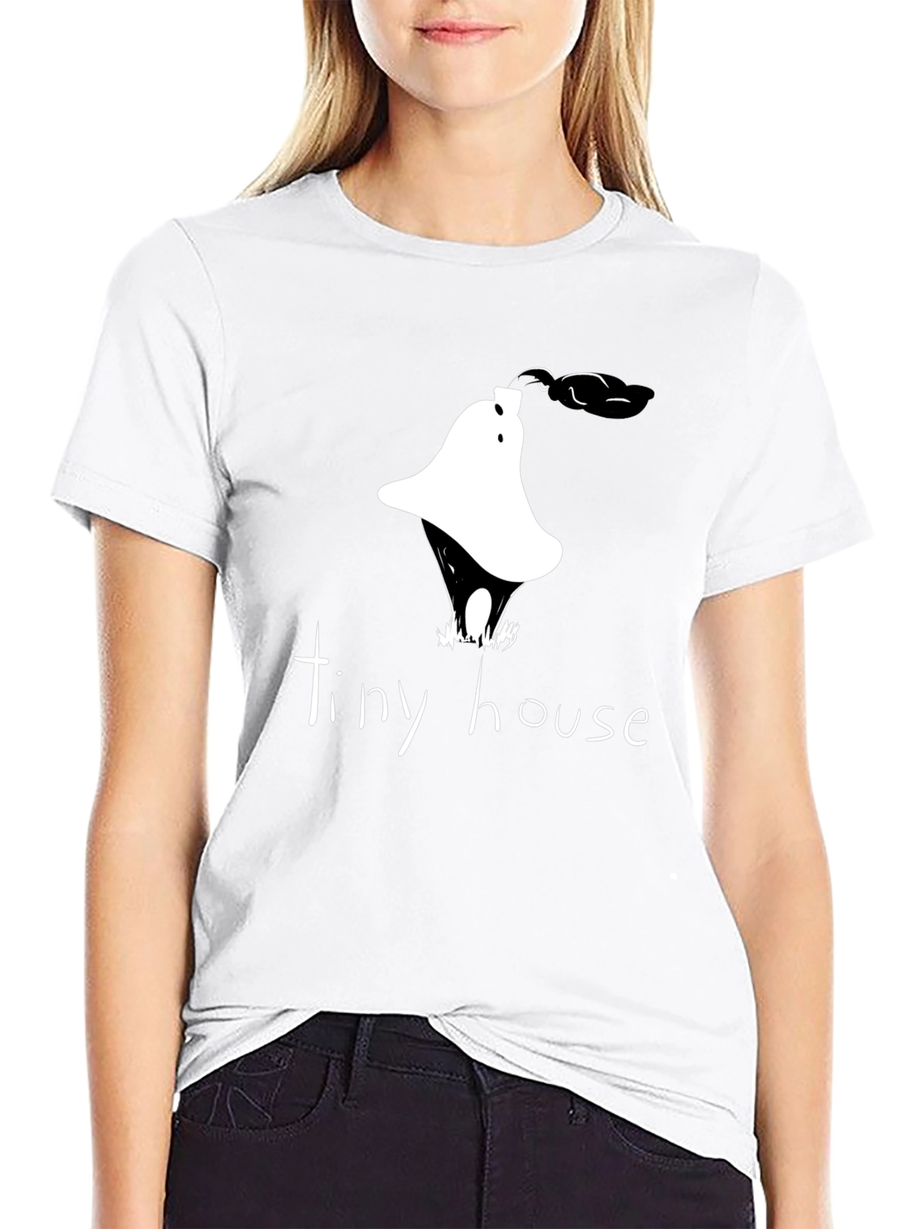 Tiny House Graphic Tee - Unique Design Casual Wear