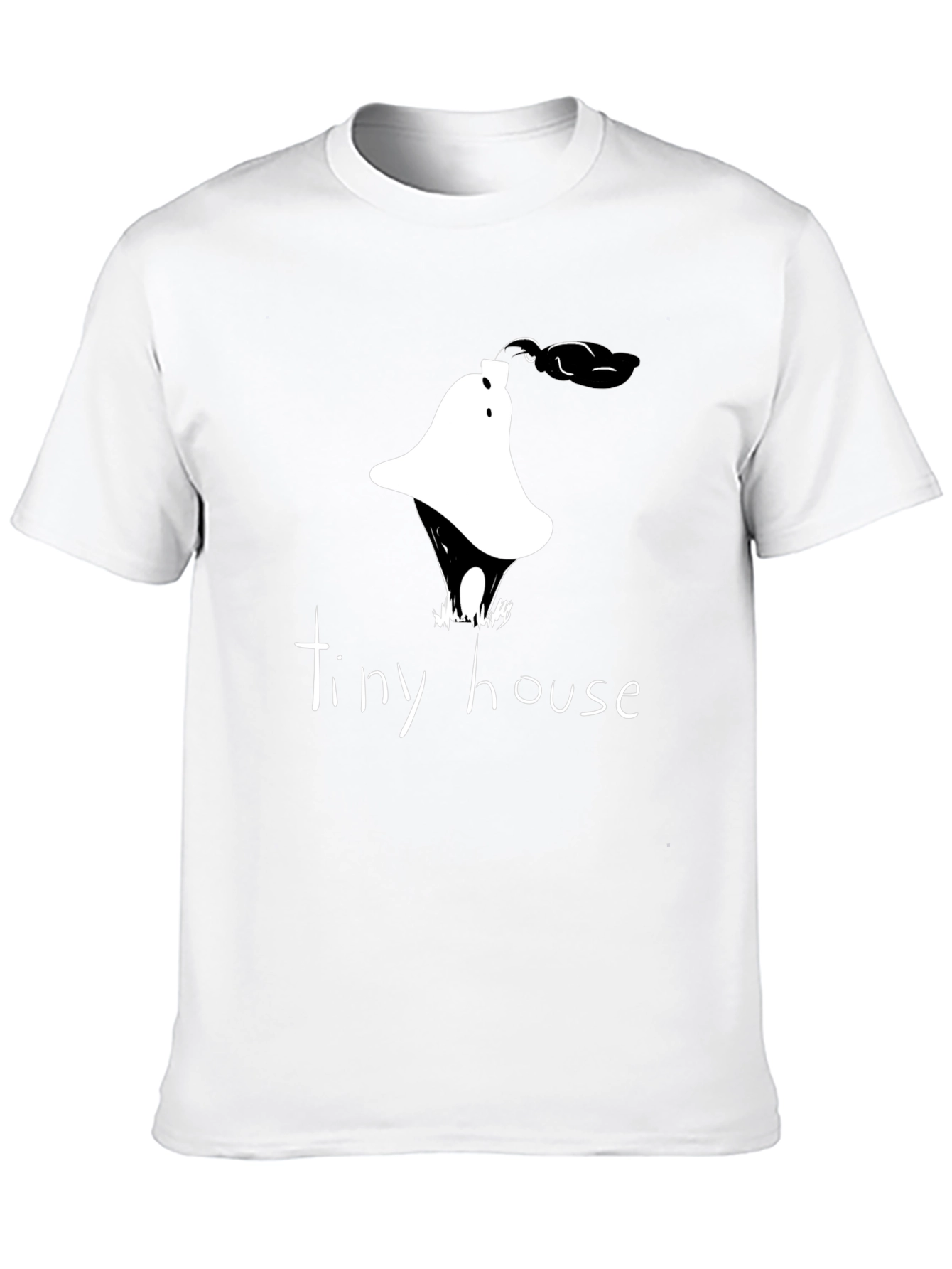 Tiny House Graphic Tee - Unique Design Casual Wear