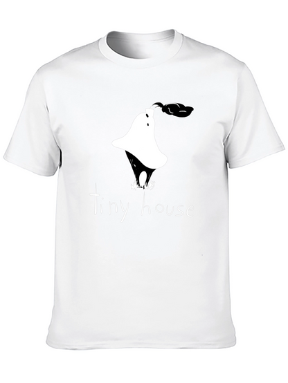 Tiny House Graphic Tee - Unique Design Casual Wear