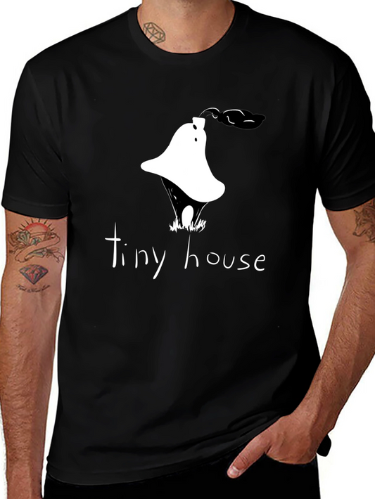 Tiny House Graphic Tee - Unique Design Casual Wear