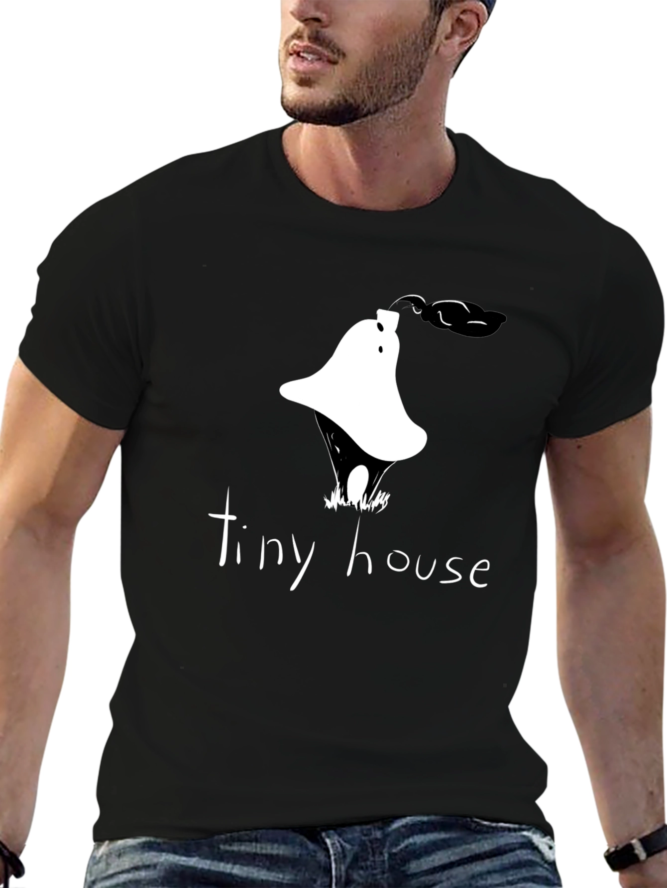 Tiny House Graphic Tee - Unique Design Casual Wear