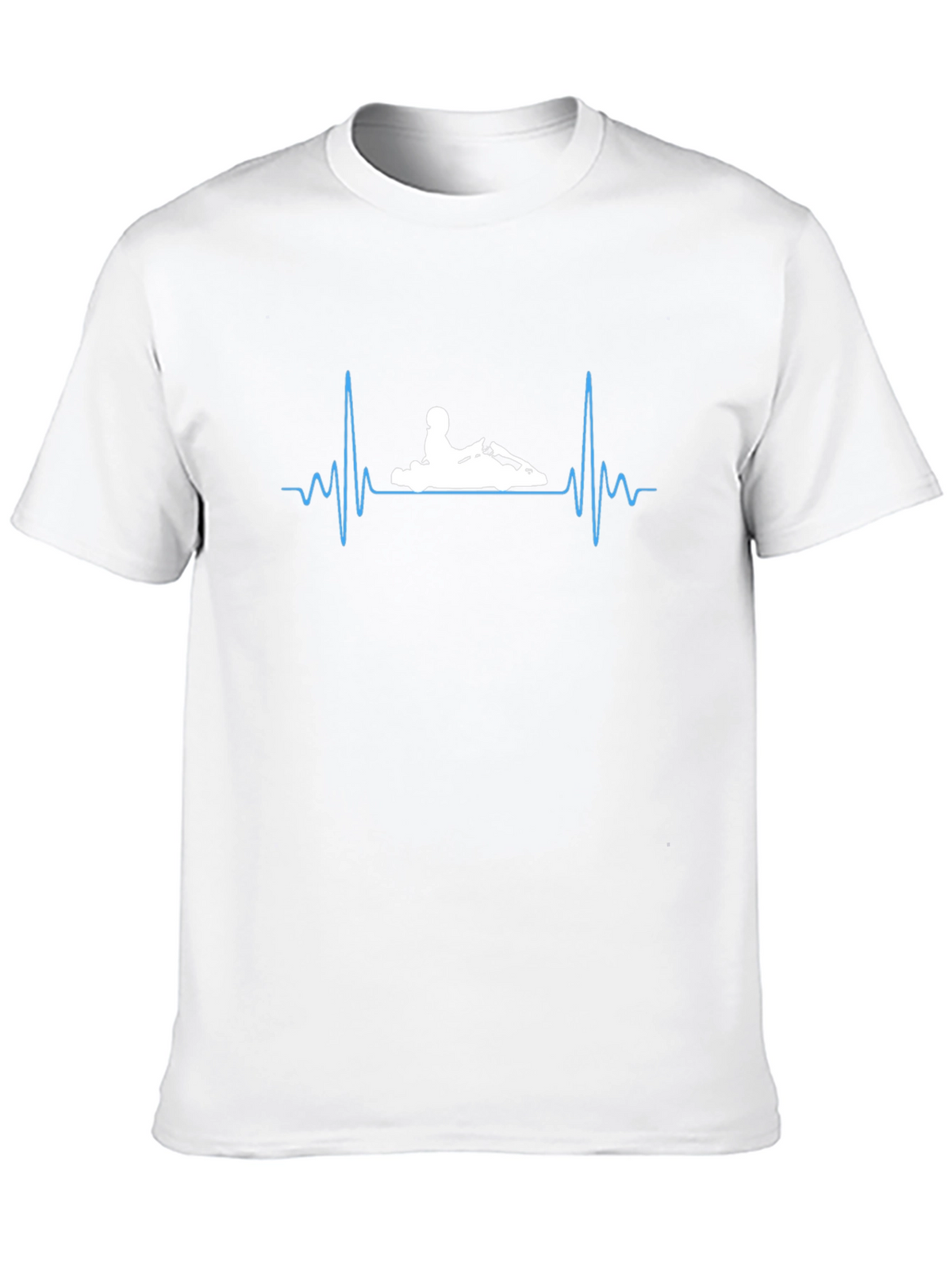Kart Racing Heartbeat T-Shirt - Black