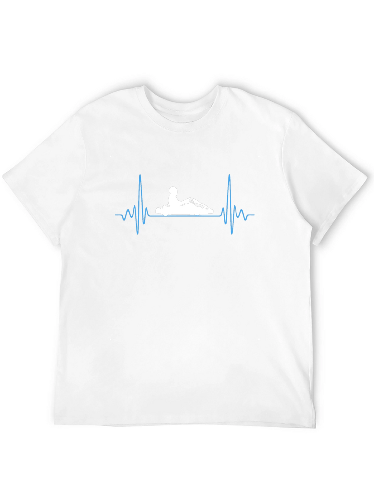 Kart Racing Heartbeat T-Shirt - Black