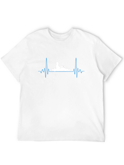 Kart Racing Heartbeat T-Shirt - Black