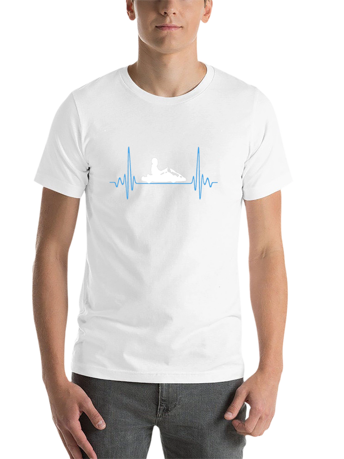 Kart Racing Heartbeat T-Shirt - Black