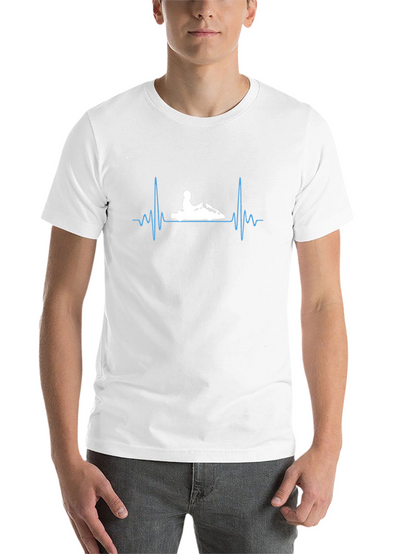 Kart Racing Heartbeat T-Shirt - Black