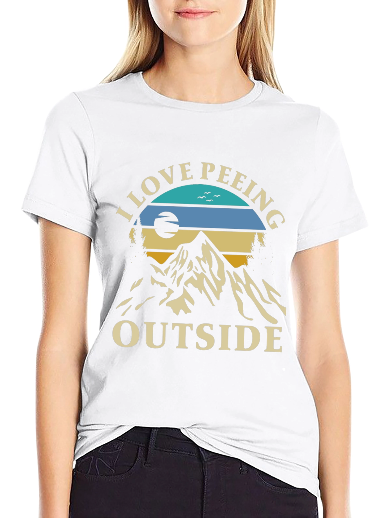 I Love Peeing Outside Graphic Tee