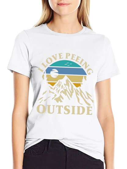 I Love Peeing Outside Graphic Tee