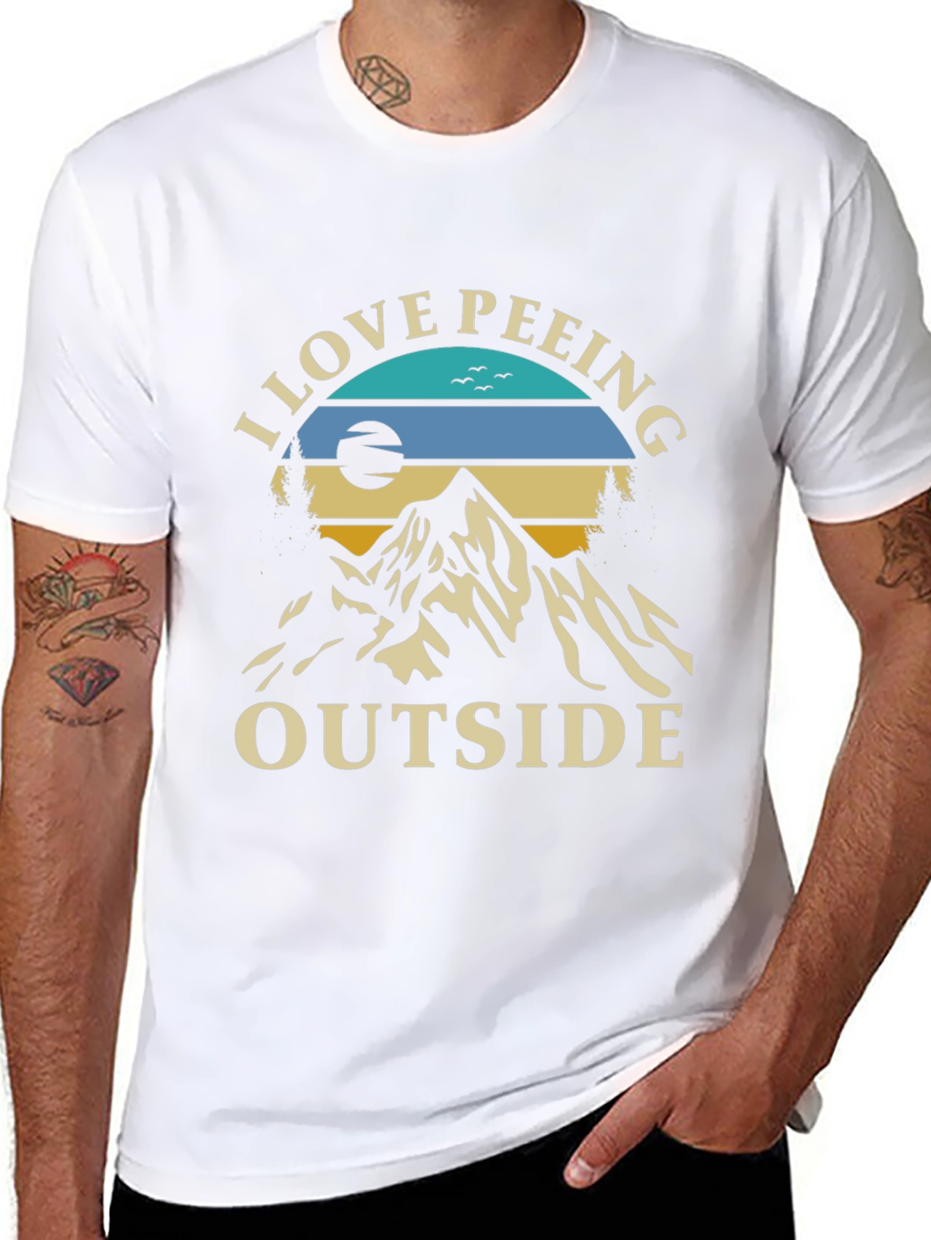 I Love Peeing Outside Graphic Tee