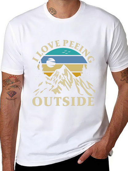 I Love Peeing Outside Graphic Tee
