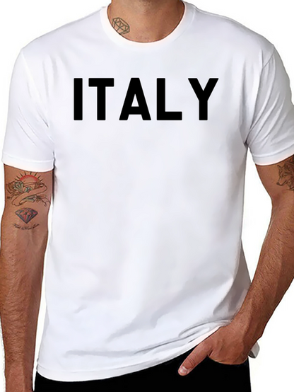 Italy Graphic Black T-Shirt