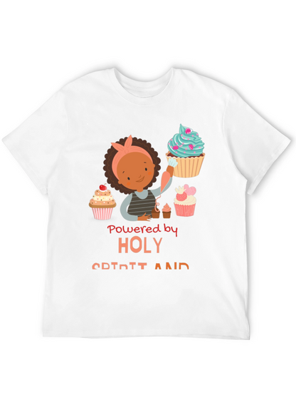 Powered By Holy Spirit Cupcake T-Shirt