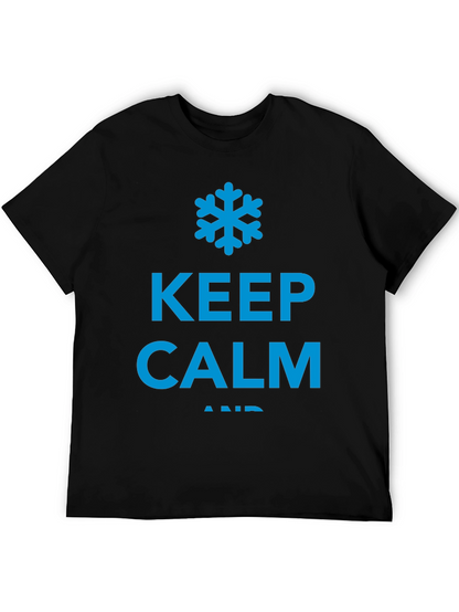 Keep Calm and Chill Black T-Shirt