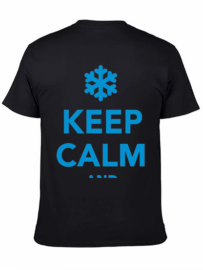 Keep Calm and Chill Black T-Shirt