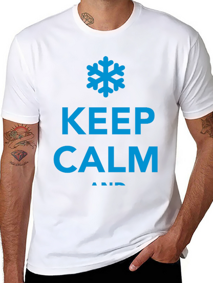 Keep Calm and Chill Black T-Shirt