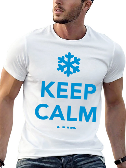 Keep Calm and Chill Black T-Shirt