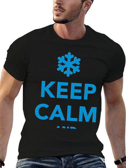 Keep Calm and Chill Black T-Shirt