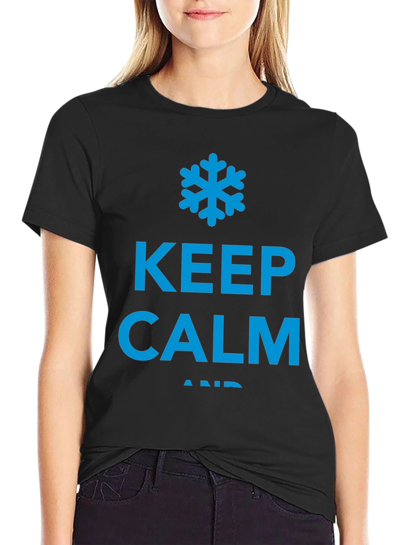 Keep Calm and Chill Black T-Shirt