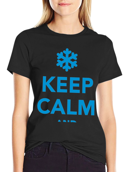 Keep Calm and Chill Black T-Shirt