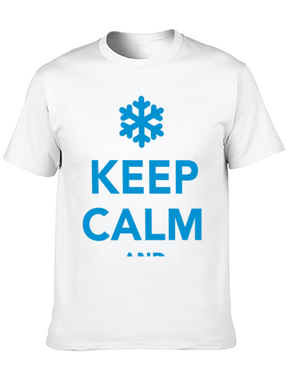 Keep Calm and Chill Black T-Shirt