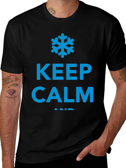 Keep Calm and Chill Black T-Shirt