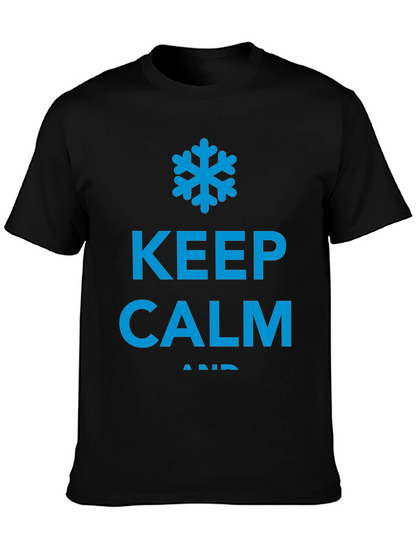Keep Calm and Chill Black T-Shirt