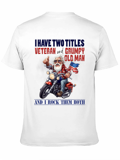 Veteran Grumpy Old Man Motorcycle T-Shirt