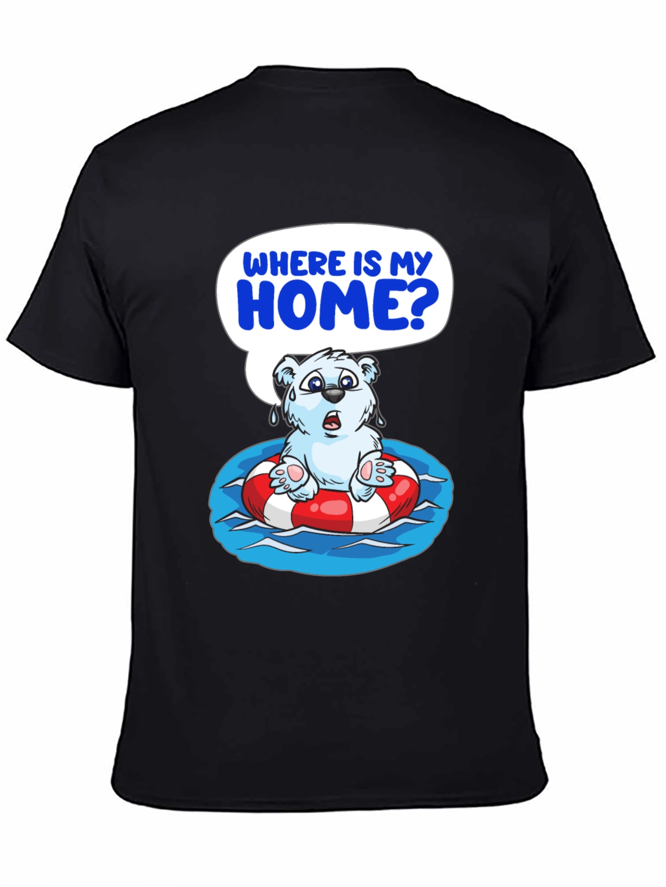 Distressed Polar Bear T-Shirt - Save the Arctic
