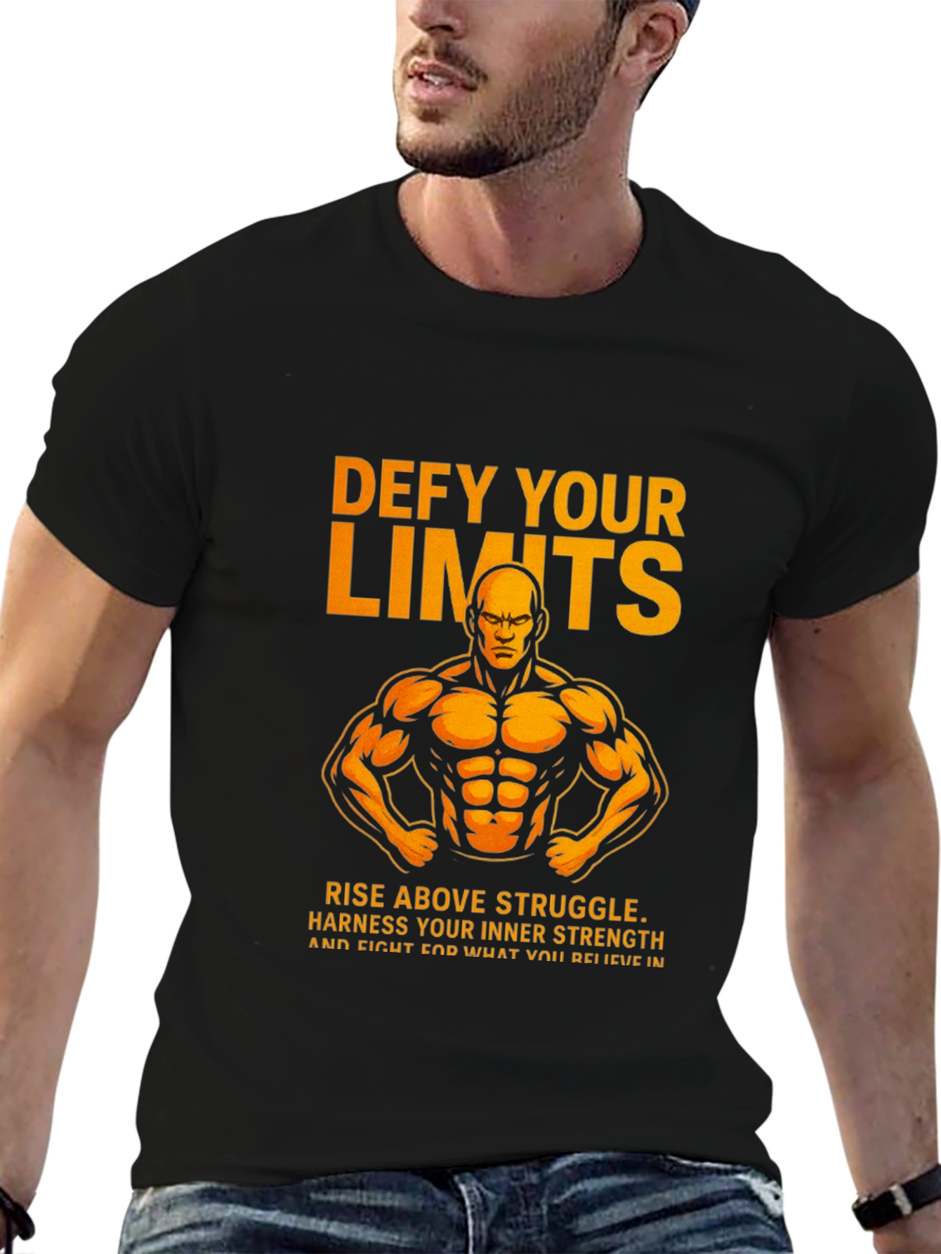Defy Your Limits Graphic T-Shirt - Black