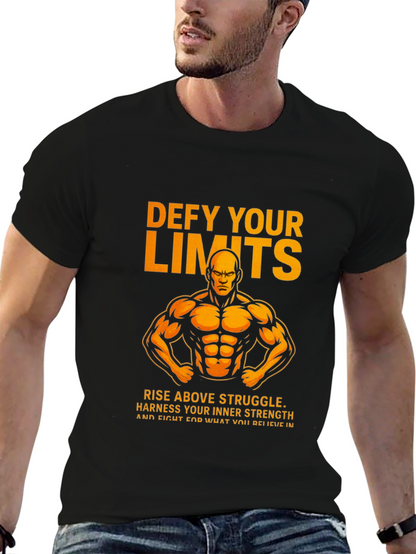 Defy Your Limits Graphic T-Shirt - Black