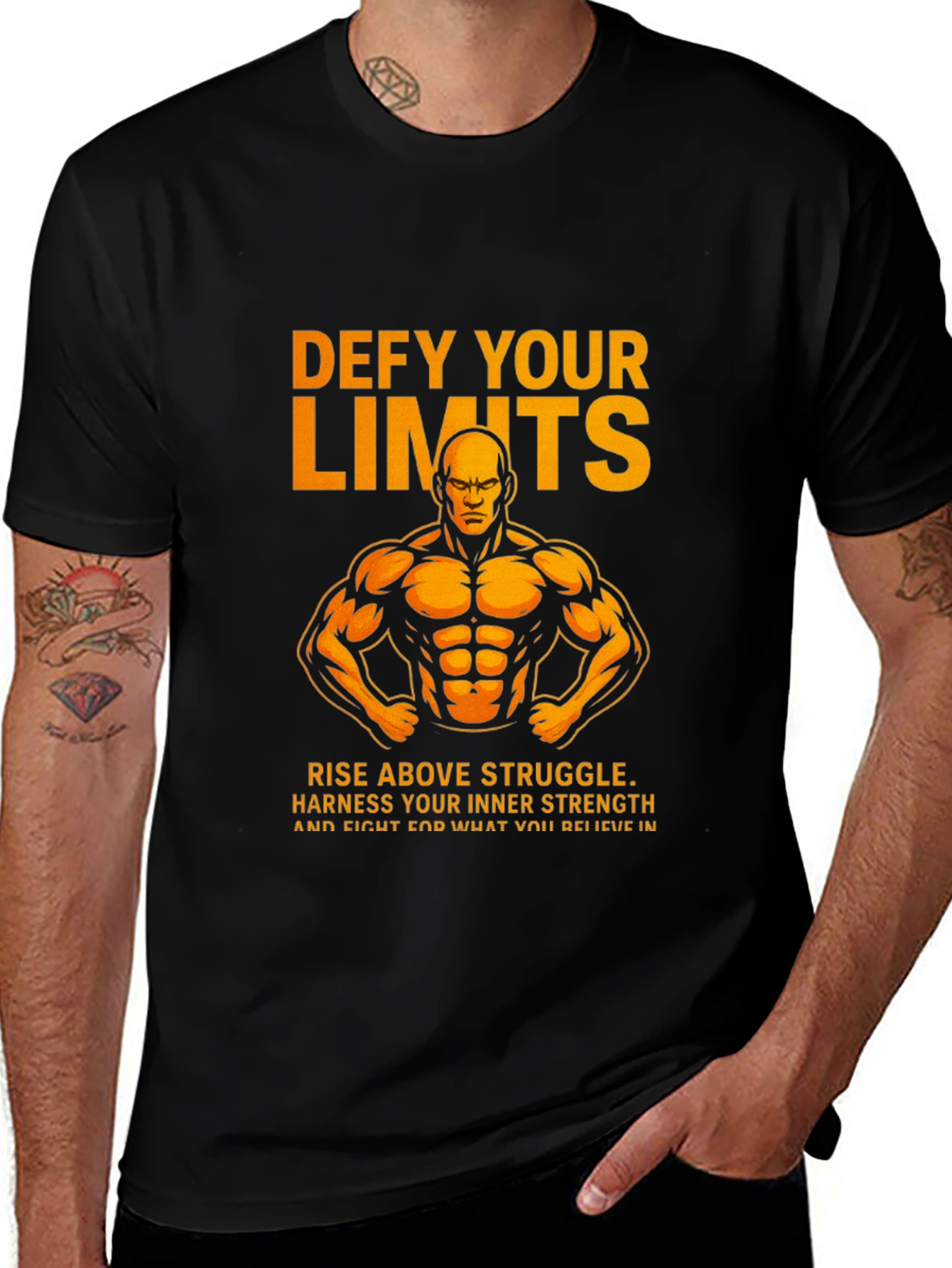 Defy Your Limits Graphic T-Shirt - Black