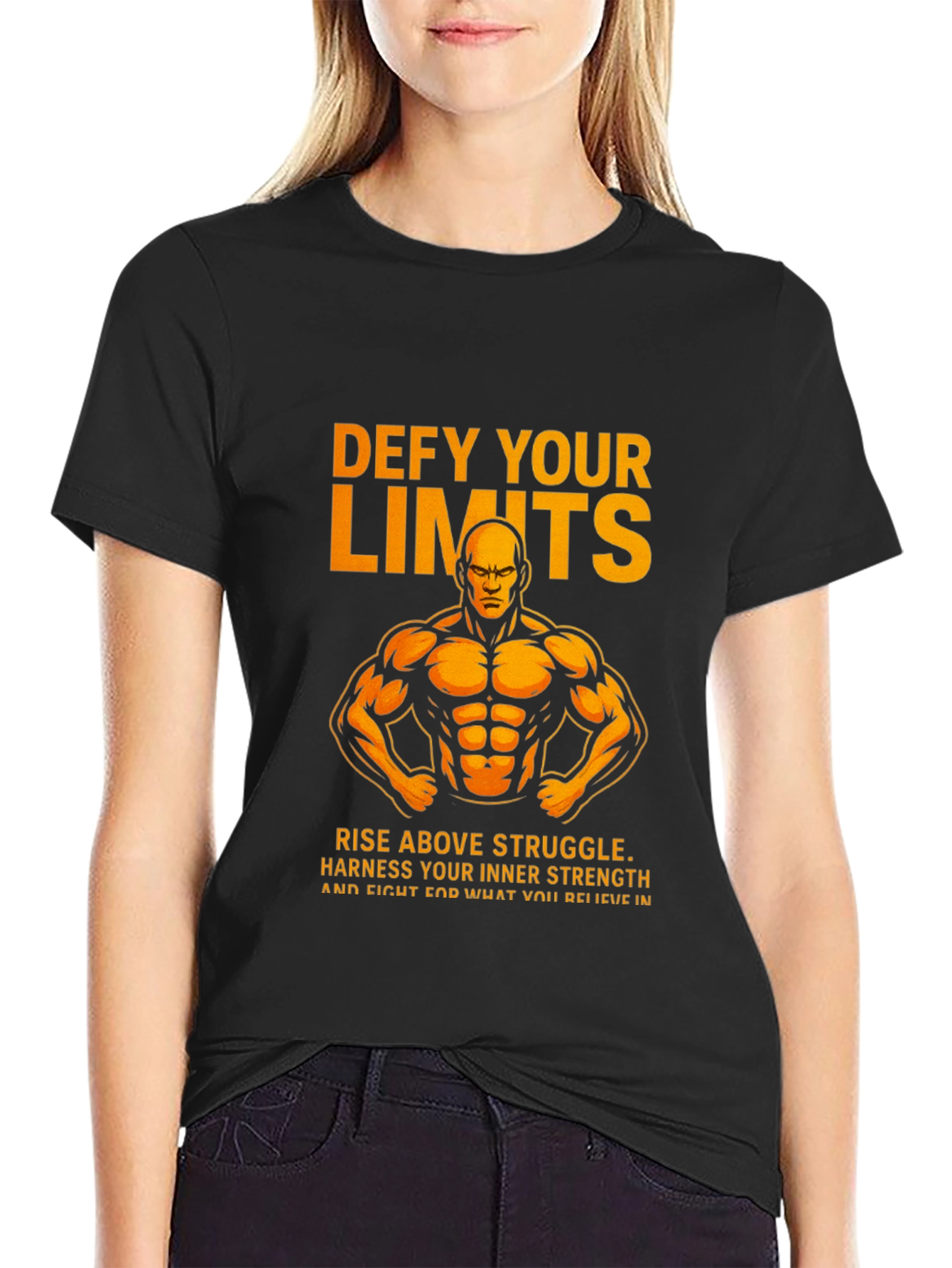 Defy Your Limits Graphic T-Shirt - Black