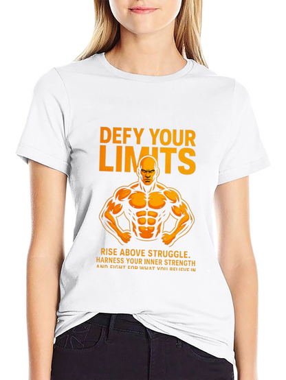 Defy Your Limits Graphic T-Shirt - Black