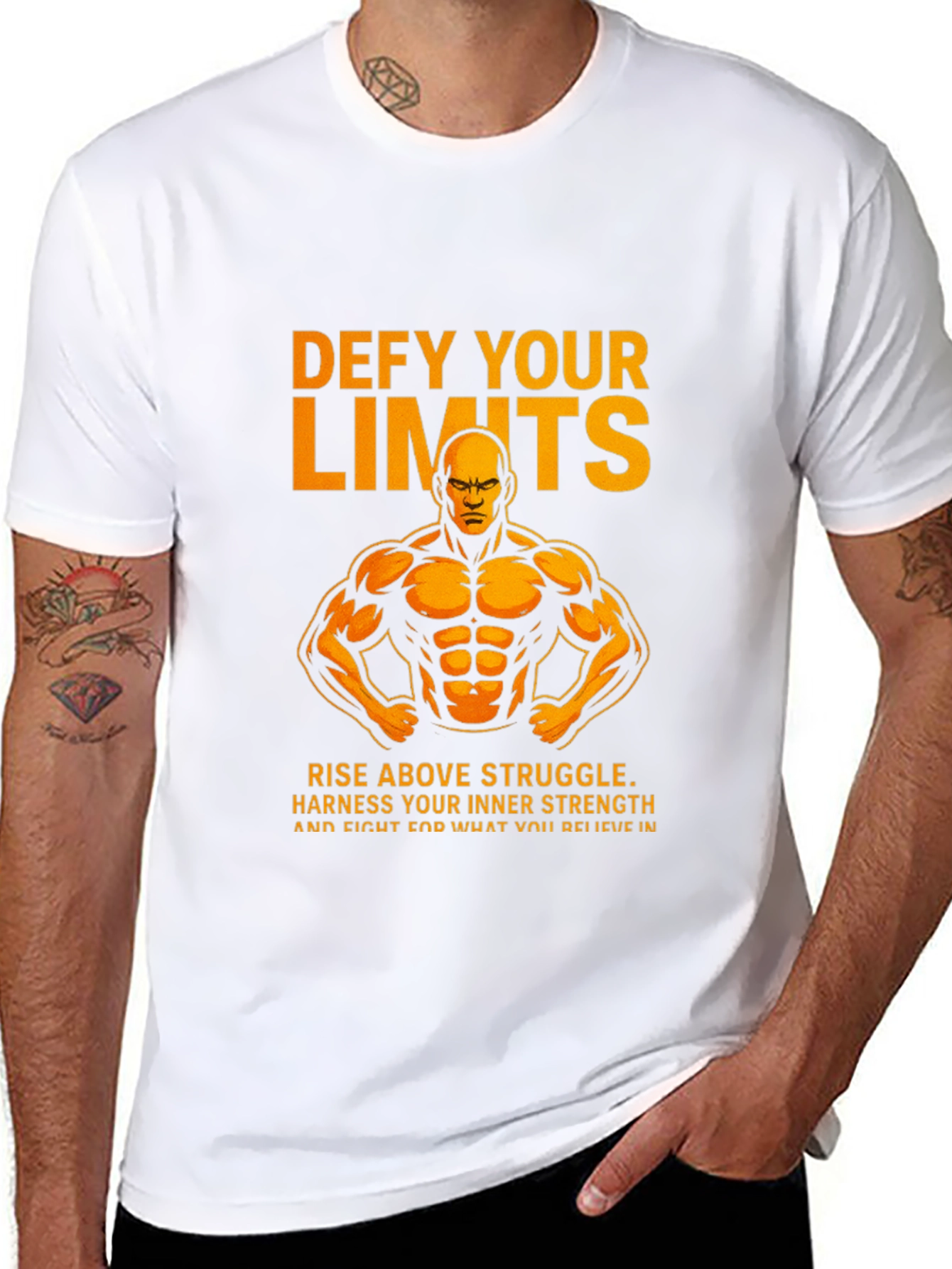 Defy Your Limits Graphic T-Shirt - Black