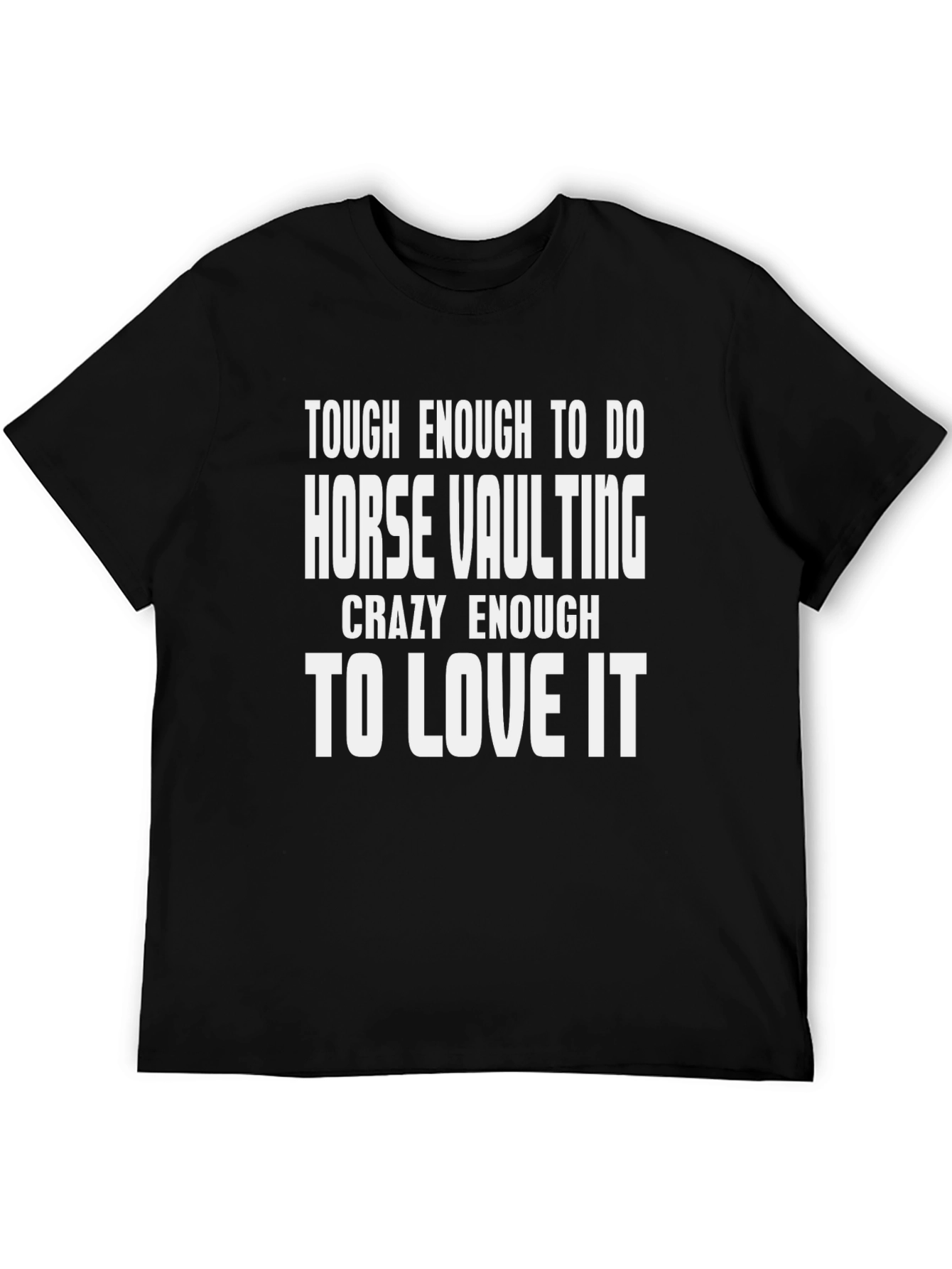 Horse Vaulting Black Graphic T-Shirt