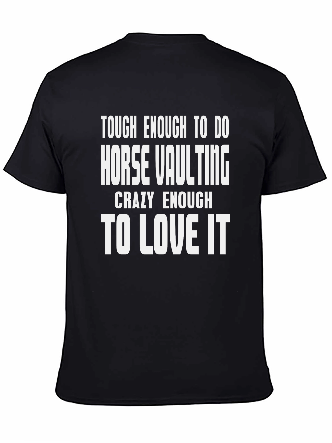 Horse Vaulting Black Graphic T-Shirt