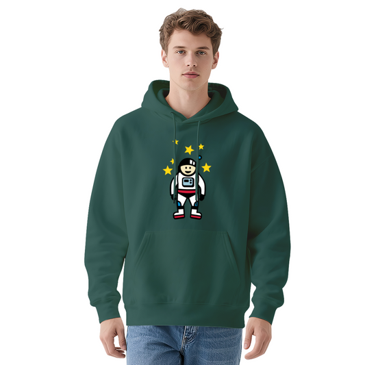 Cute Cartoon Astronaut Graphic Hoodie