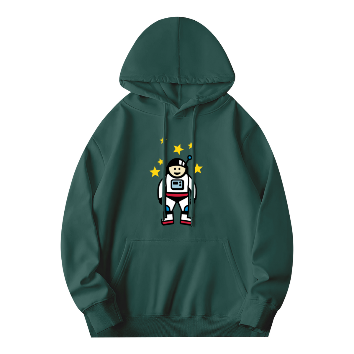 Cute Cartoon Astronaut Graphic Hoodie