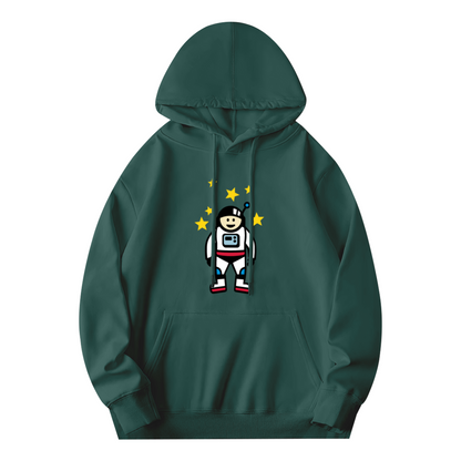 Cute Cartoon Astronaut Graphic Hoodie